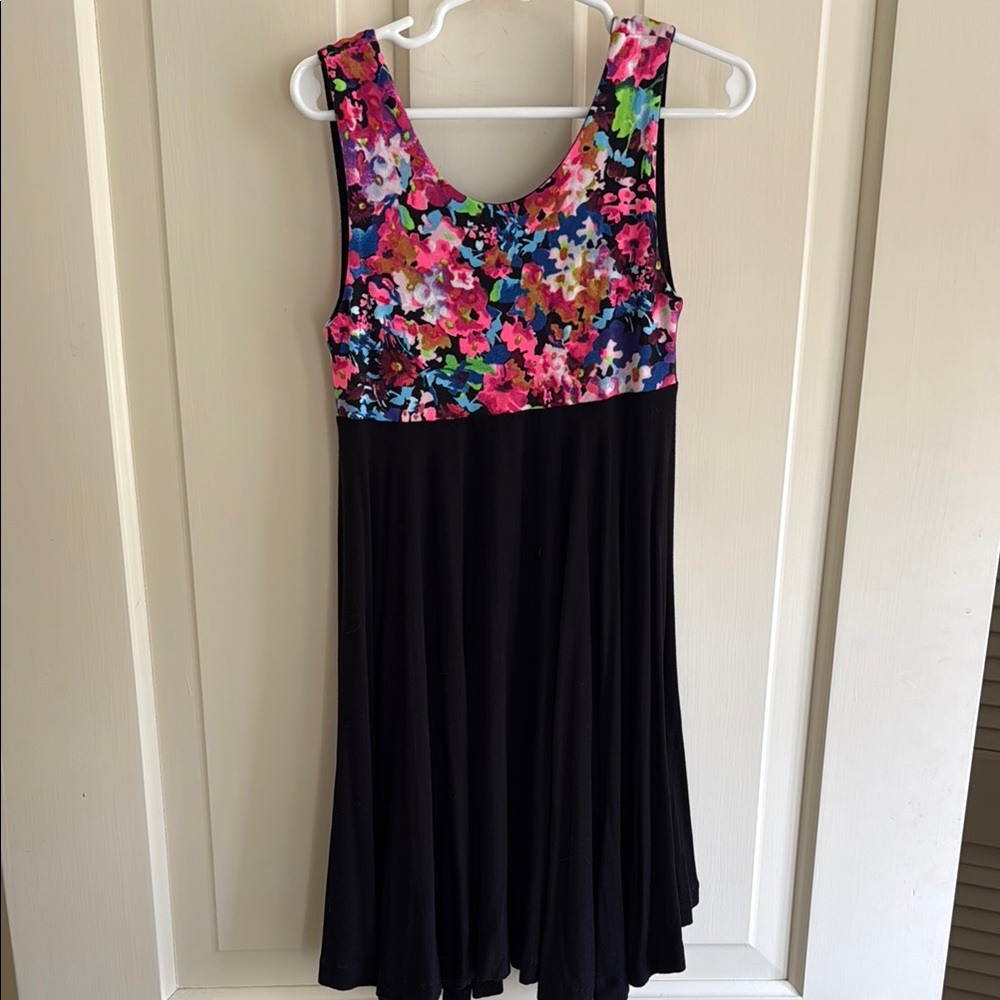 Hannah & Harmony handmade jersey neon print dress